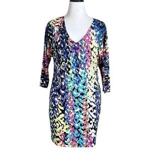 Trina Turk Multicolor Patterned Dress